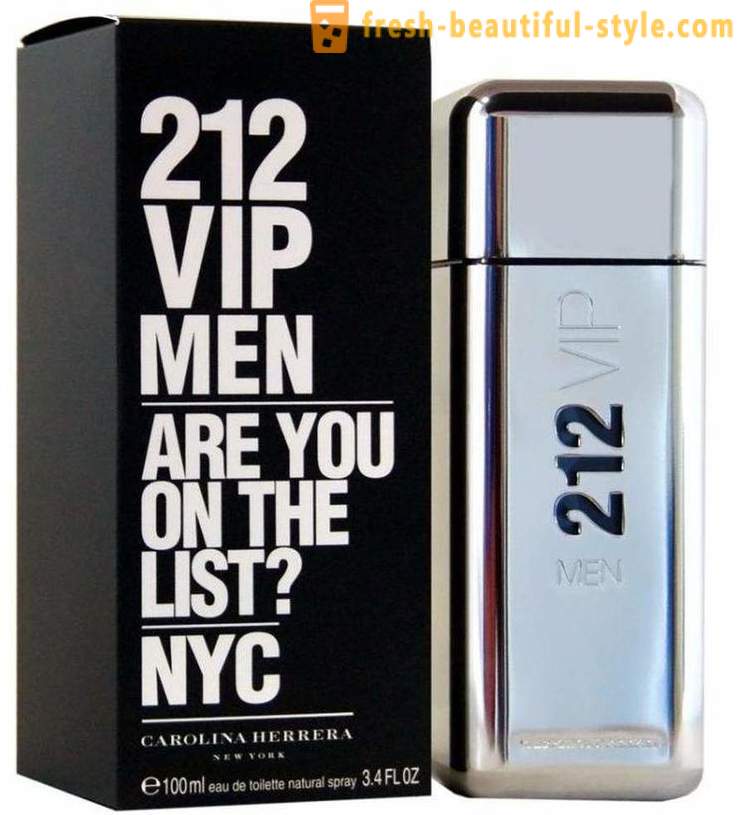 Toilettivedet 212 Miehet Carolina Herrera: tuoksu miehille kuvaus ja asiakkaiden arviot