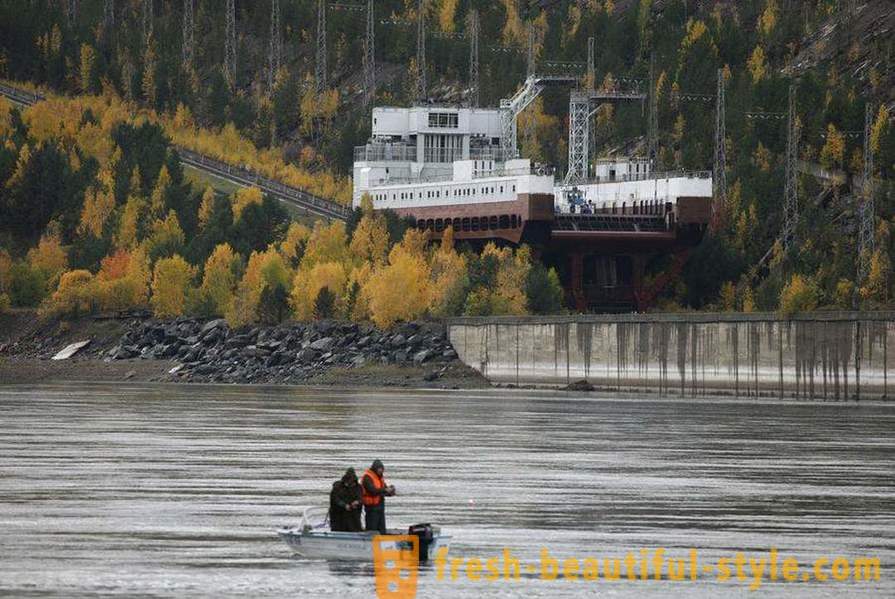 Krasnojarskin säiliö - suojatut paikat Siperian
