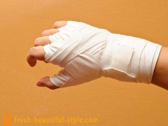 Miten oikein bandaged kädet Rannehihnat