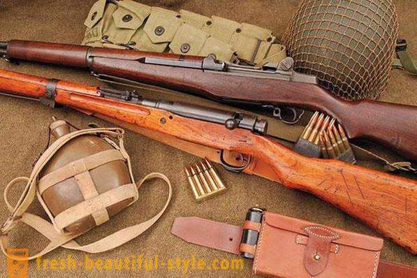 Amerikkalainen aseita toisen maailmansodan ja moderni. Amerikkalainen kiväärit ja pistoolit