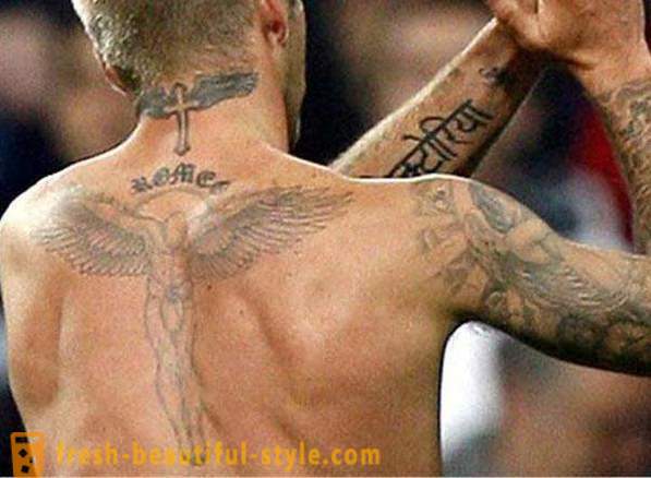 40 tatuointi Beckham: tulkinta ja vartalolla