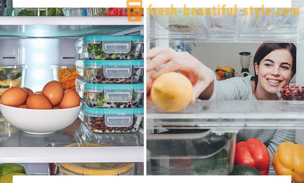 Miten järjestää jääkaapissa: 8 Vinkkejä täydellisessä järjestyksessä