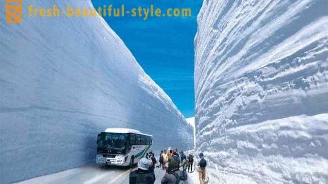Amazing lumi käytävä Japanissa
