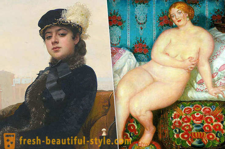 Jotka naiset kuvattu kuuluisa maalauksia venäläisten taiteilijoiden