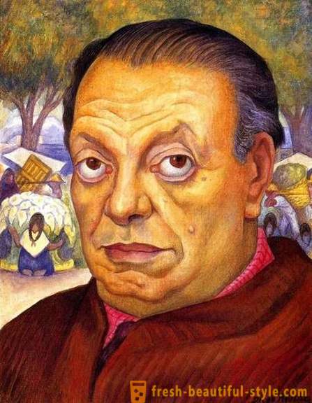 Rakastaa Meksikon taiteilija Diego Rivera