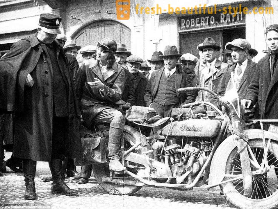 Indiana Jones hame: ensimmäinen nainen ajaa noin 80 maassa vuonna 1920