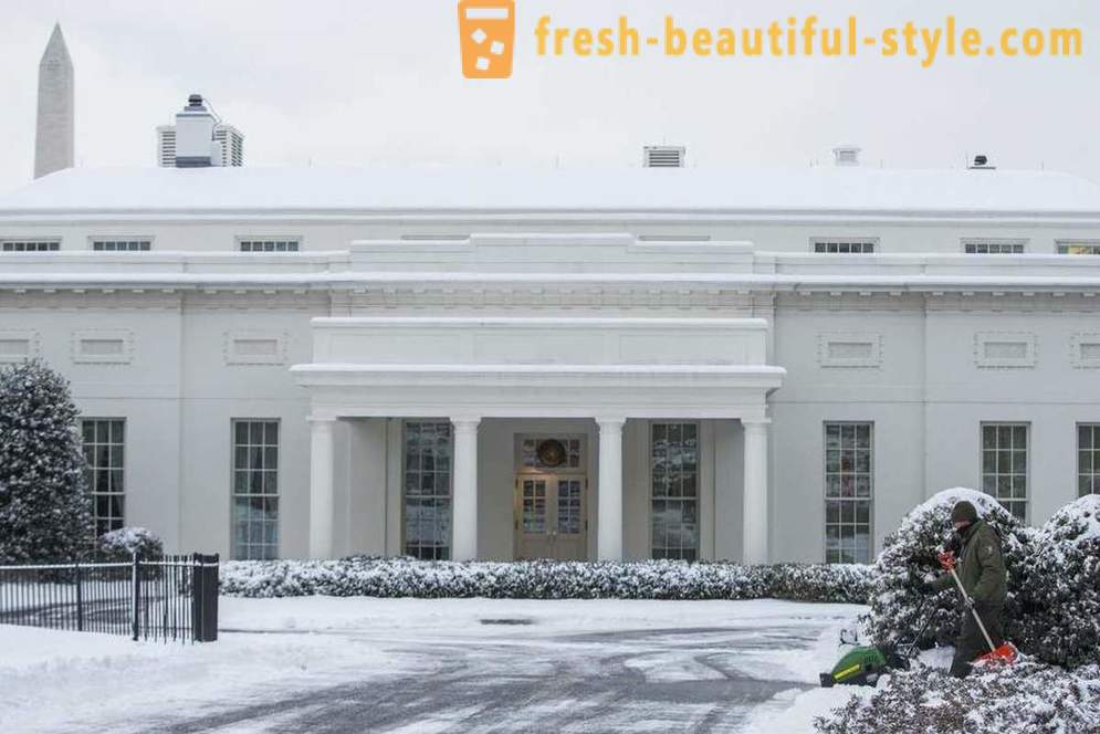 Sisällä Valkoinen talo - virallinen asuinpaikka Yhdysvaltain presidentti