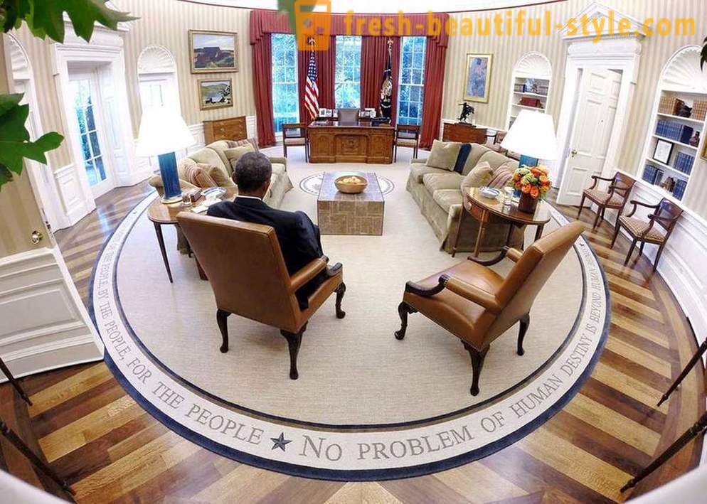 Sisällä Valkoinen talo - virallinen asuinpaikka Yhdysvaltain presidentti
