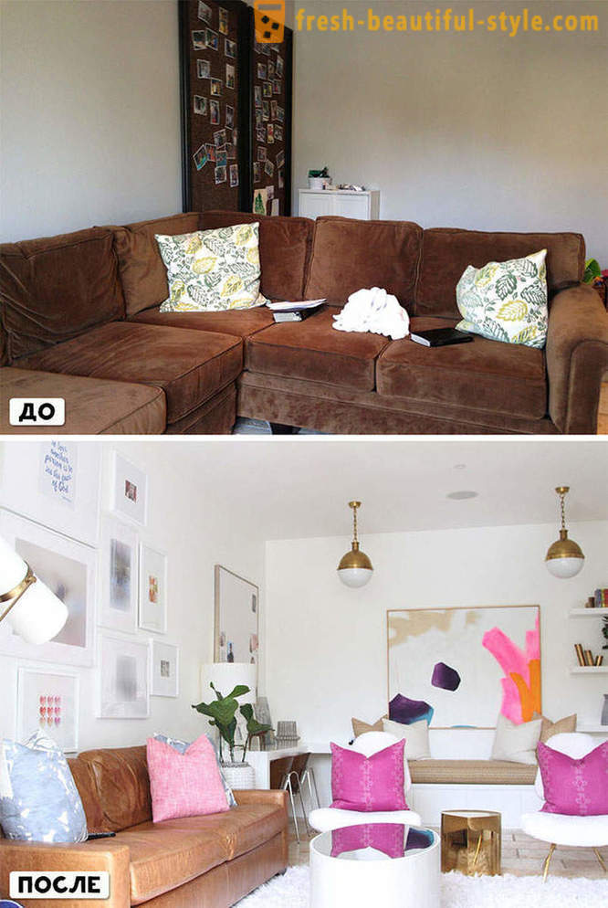 20 huonetta ennen ja jälkeen kesti suunnittelija