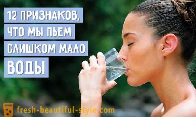 12 merkkejä siitä, että juomme liian vähän vettä