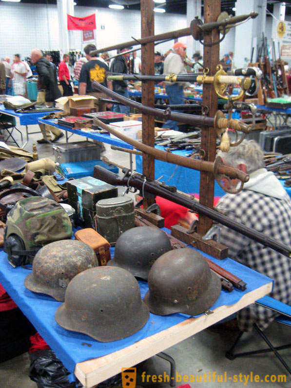 Näyttely ja myynti aseita Yhdysvalloissa