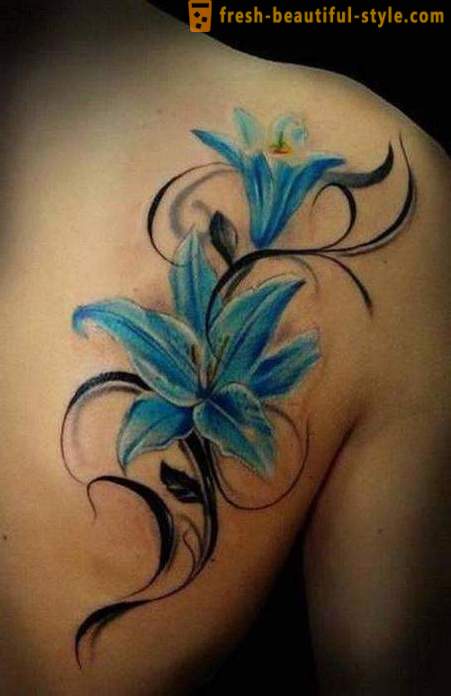 Tatuoinnit lilja - arvo ja sijainti sovellus