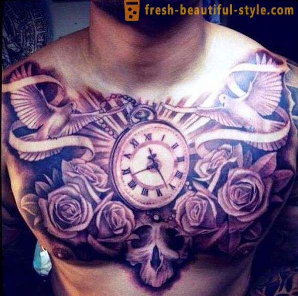 Miesten tatuointi rintaansa, ja niiden ominaisuudet
