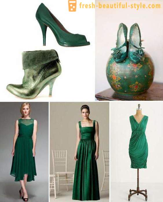 Vuodesta mitä pukea Emerald pukeutua? Meikki, manikyyri, juhlakengät emerald