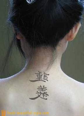 Kiinalaisia ​​merkkejä: Tatuoinnit ja niiden merkitys