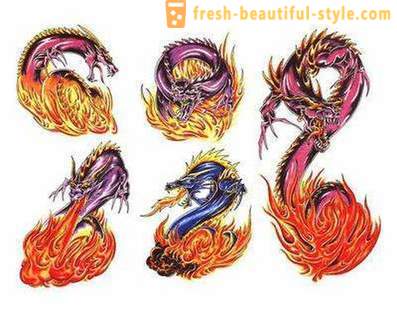 Dragon: arvo tatuointi malleja ja luonnoksia. Miten valita Dragon Tattoo?